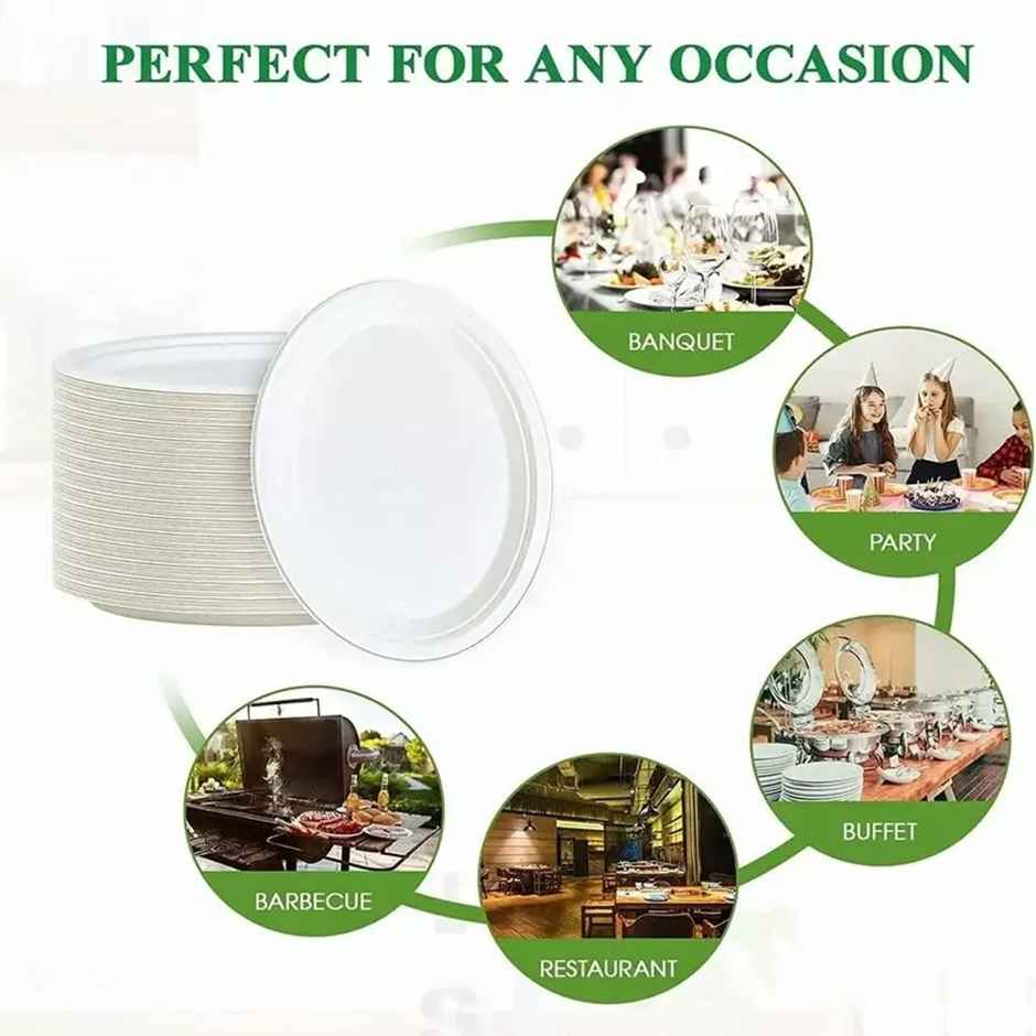 Round Disposable Deep Plate | 6 inch | Naturepac