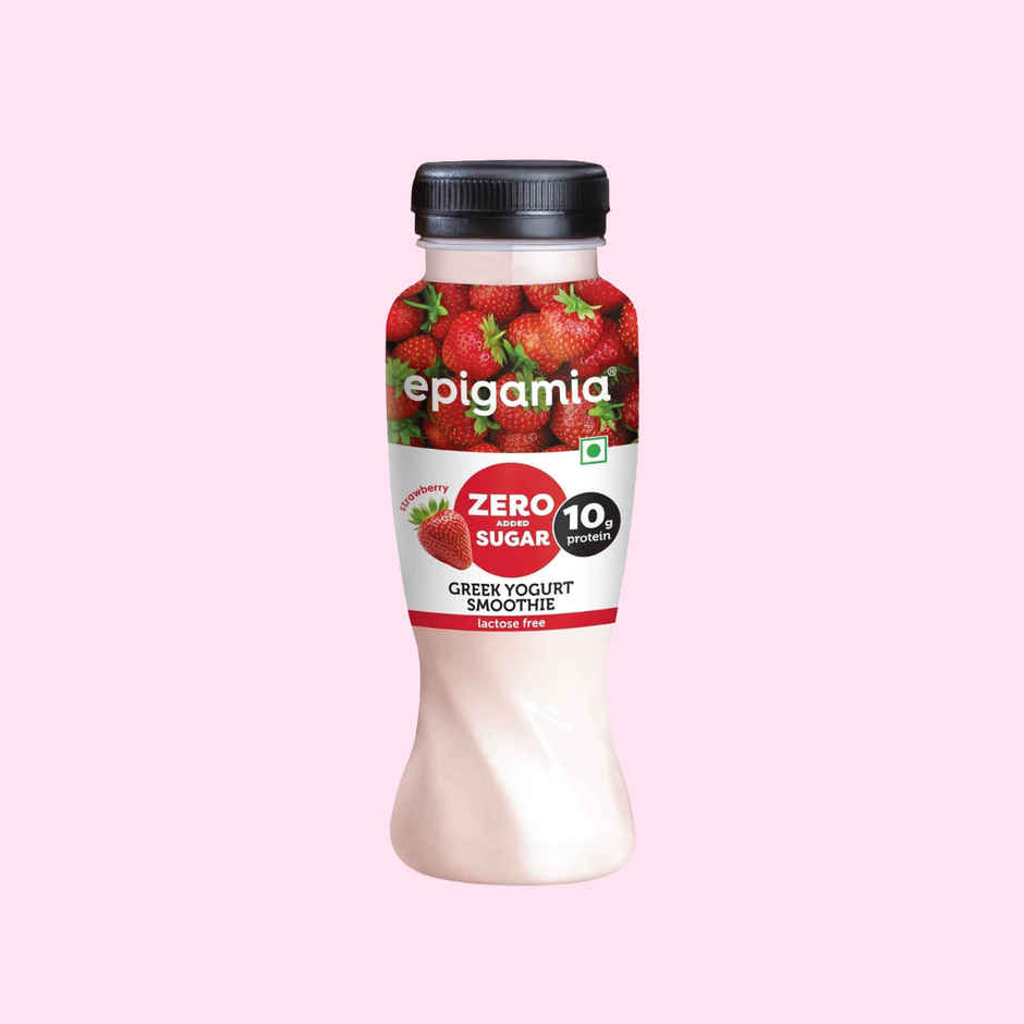 Epigamia Protein Smoothie Strawberry No Added Sugar