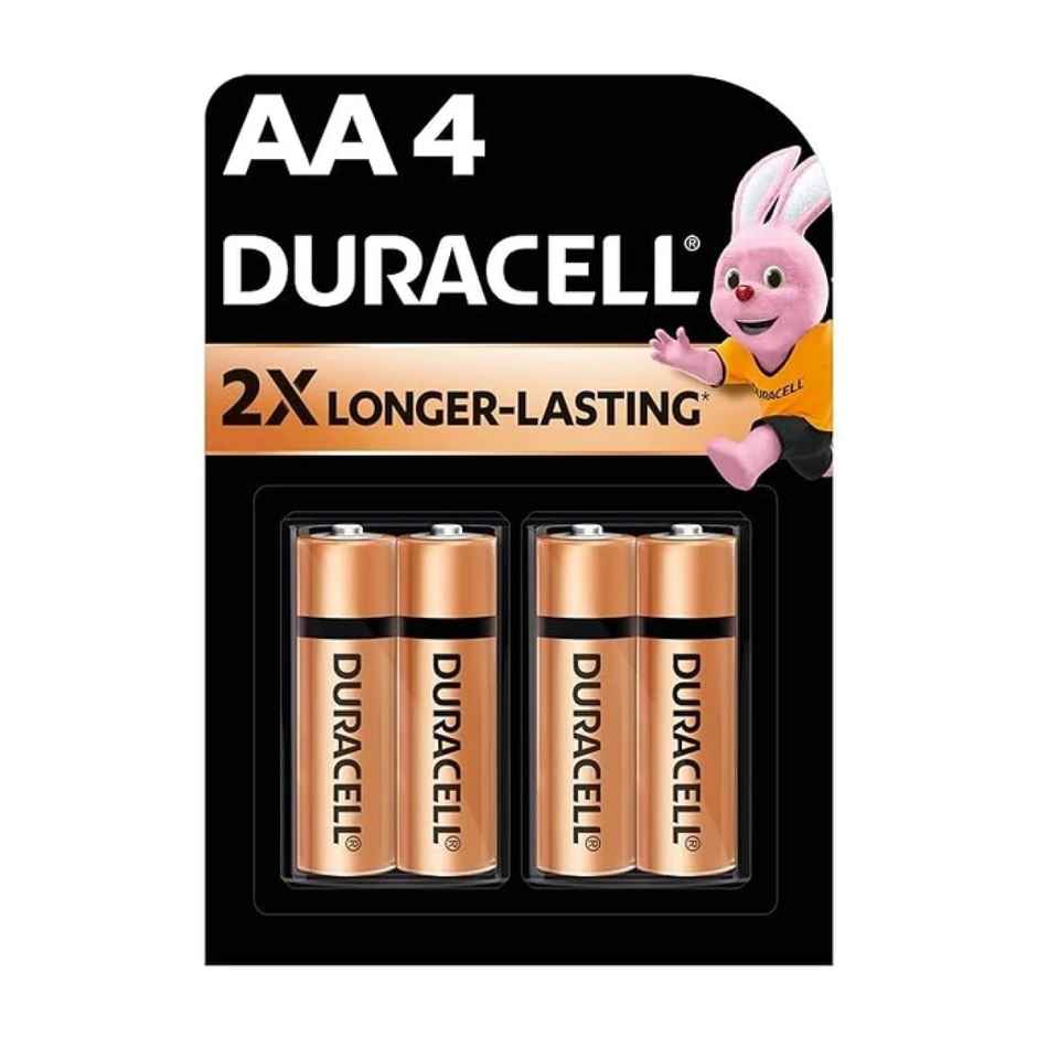 Duracell Alkaline AA Battery |Pack of 4