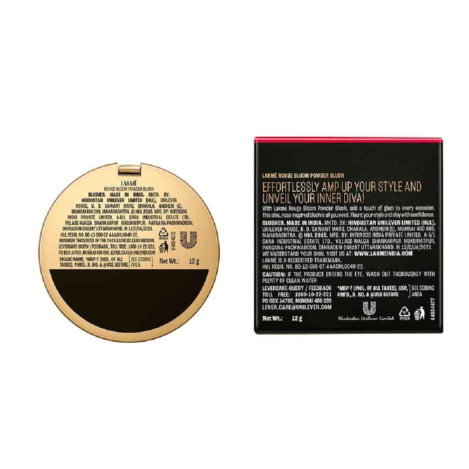 Lakme Showstopper Collection Rouge Bloom Powder Blush Pink Blossom