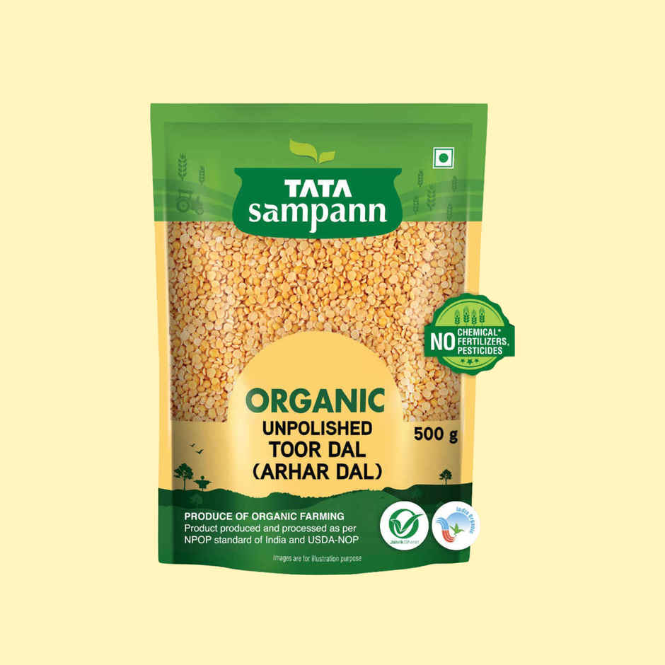 Tata Sampann Organic Unpolished Toor Dal (Arhar Dal)