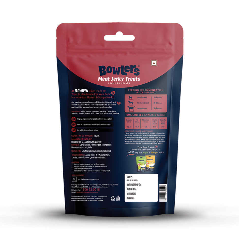 Bowlers Dog Meat Jerky