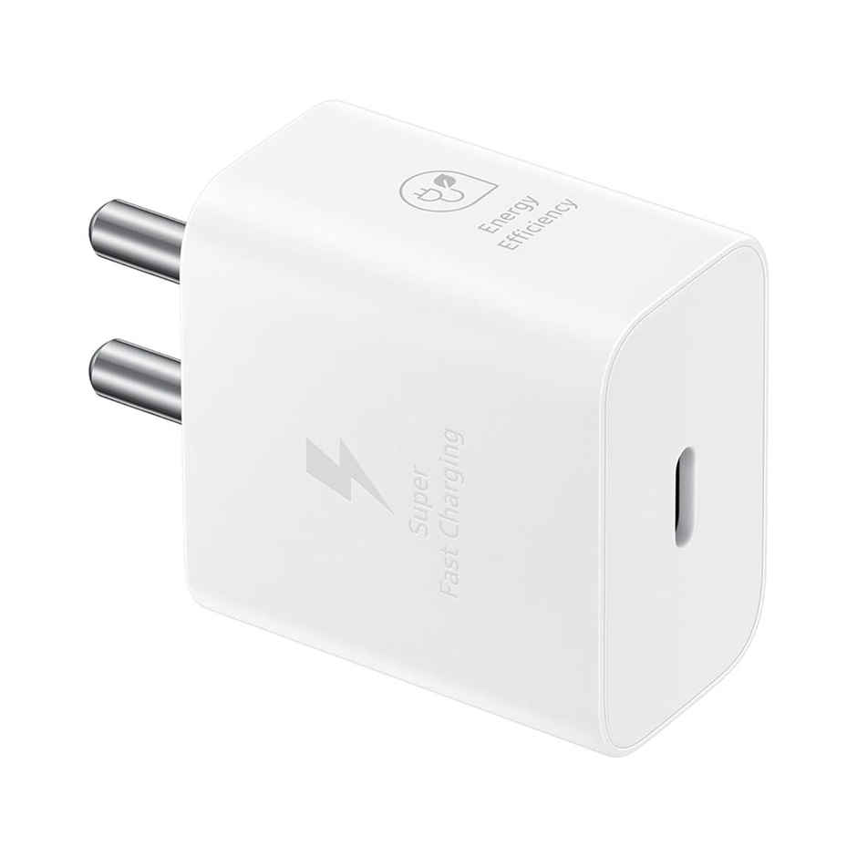 Samsung Original 25W, Type C Power Adaptor(Super Fast Charge 3.0) - White