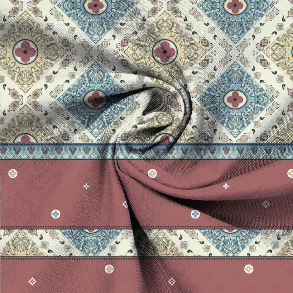 BAY6 Microfibre Floral Print Double Bedsheet | 220 x 240 cm + Two Pillow Covers