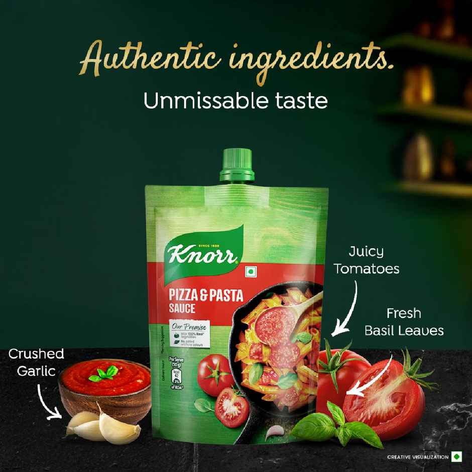 Knorr Sauce Pizza And Pasta(200gms) & Modern Medium Crust Pizza Base(150gms) Combo