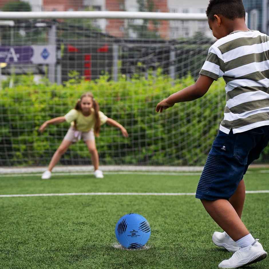 Mayor Sammy Soft Rubber Kids Football For Age Group Below 9 Years - Size- 3 (Pack Of 1, Blue)