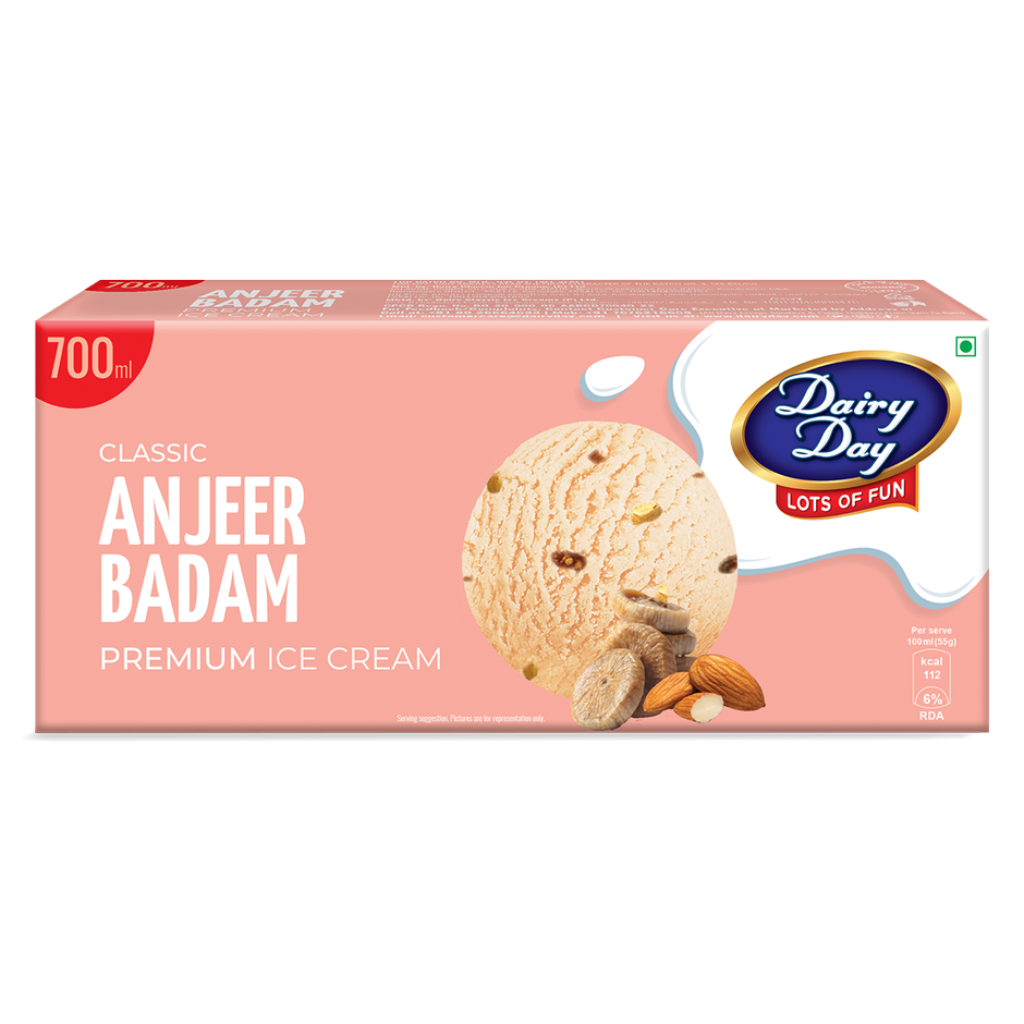 Dairy Day Anjeer Badam Ice Cream Tub