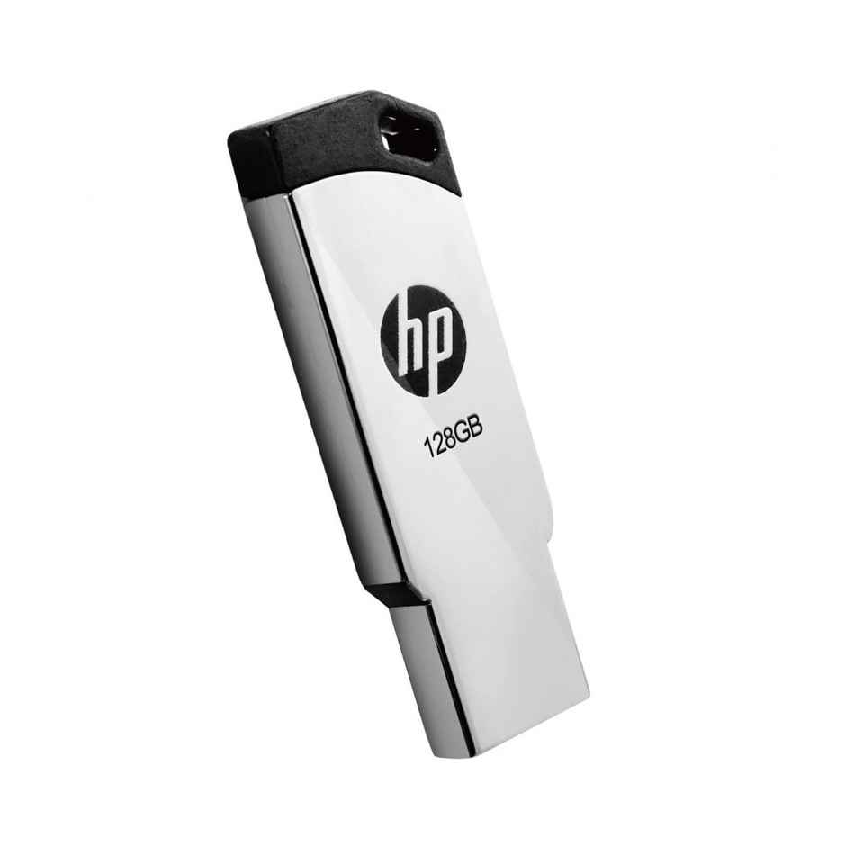 HP V236W 128GB USB 2.0 Pen Drive, Metal Silver