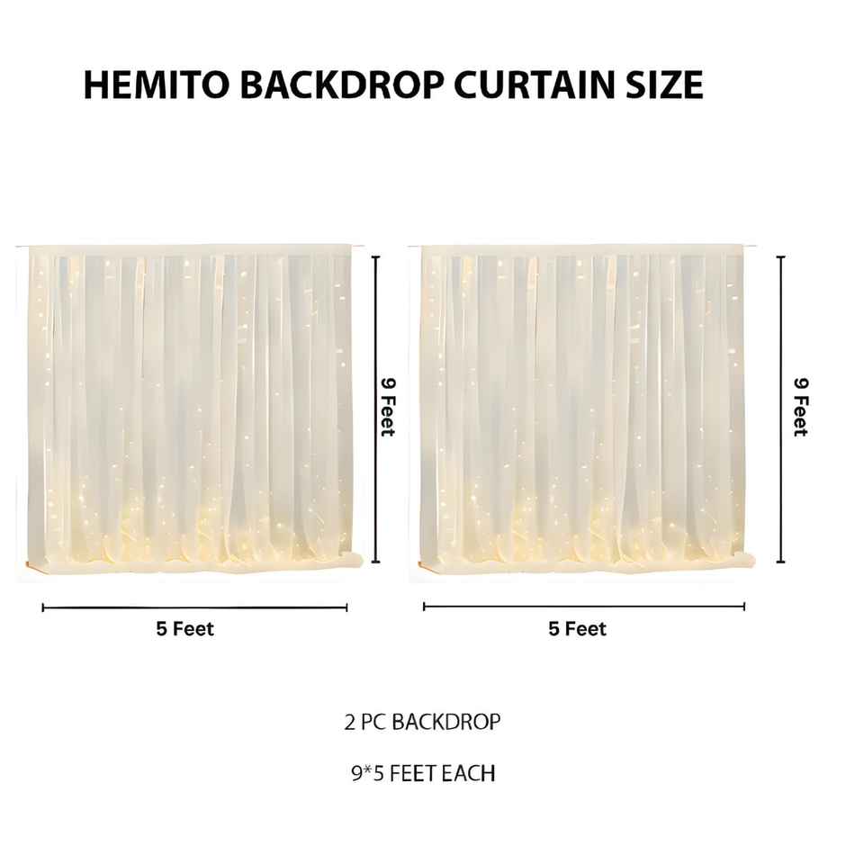 Romantic Decoration Kit | I Love You Banner, Balloons, Net Curtain, LED Light | Hemito