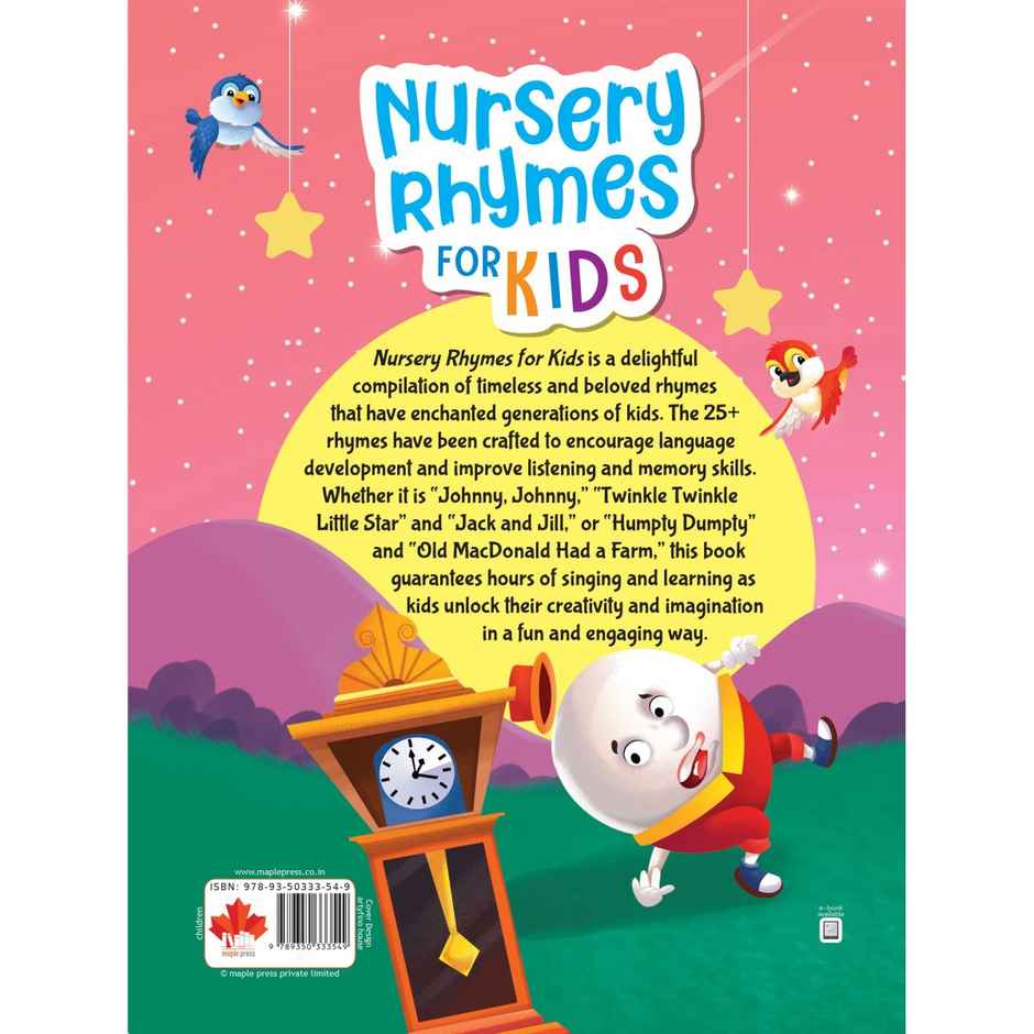 Nursery Rhymes For Kids - Illustrated | Humpty Dumpty | Johnny Johnny | Age 0-2