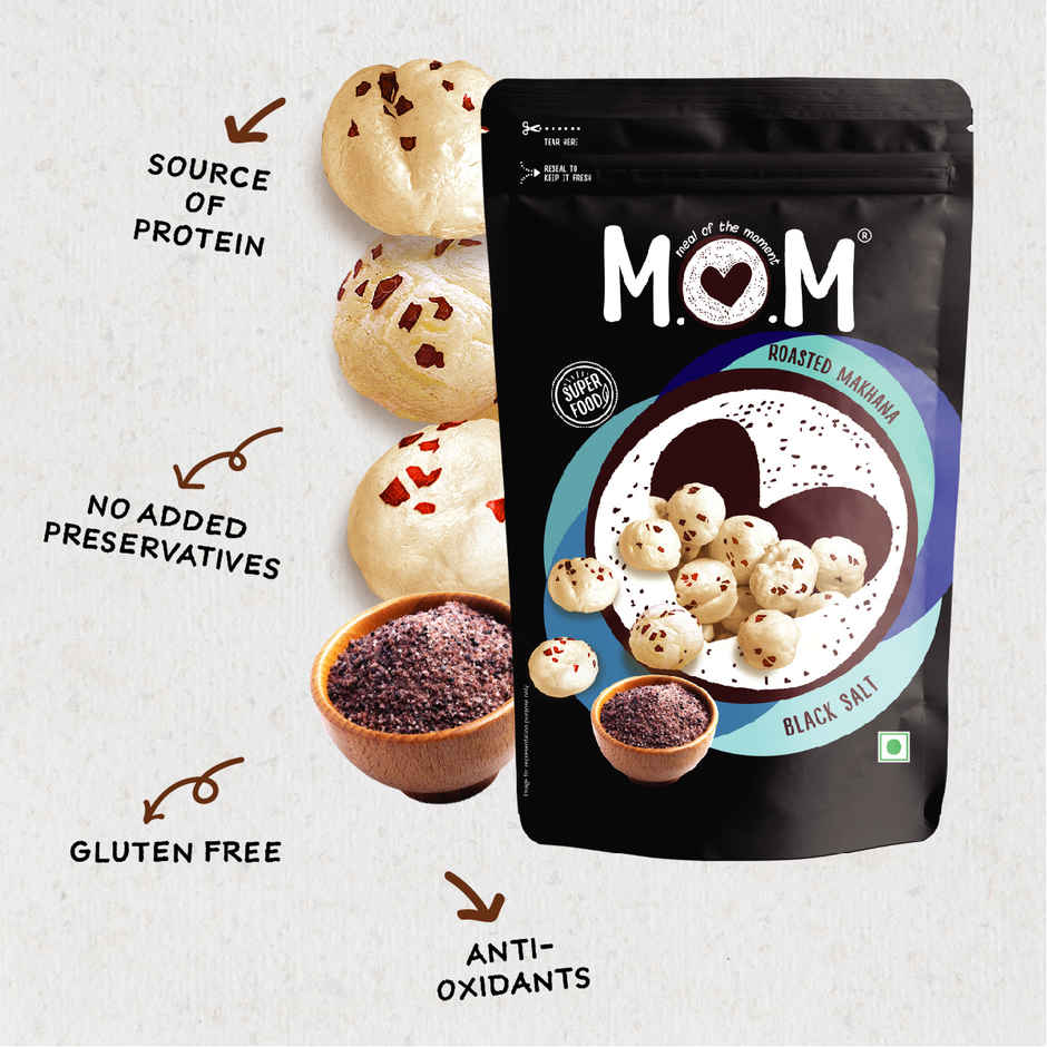 MOM Black Salt Roasted Makhana