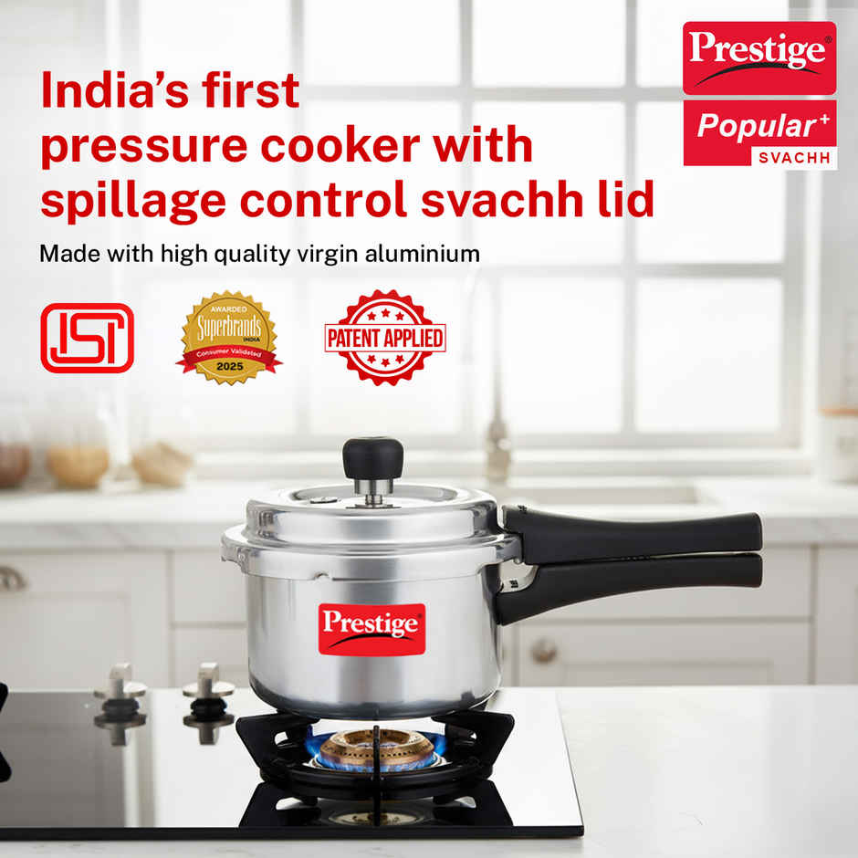 Prestige Pop Plus Svachh Aluminium Pressure Cooker