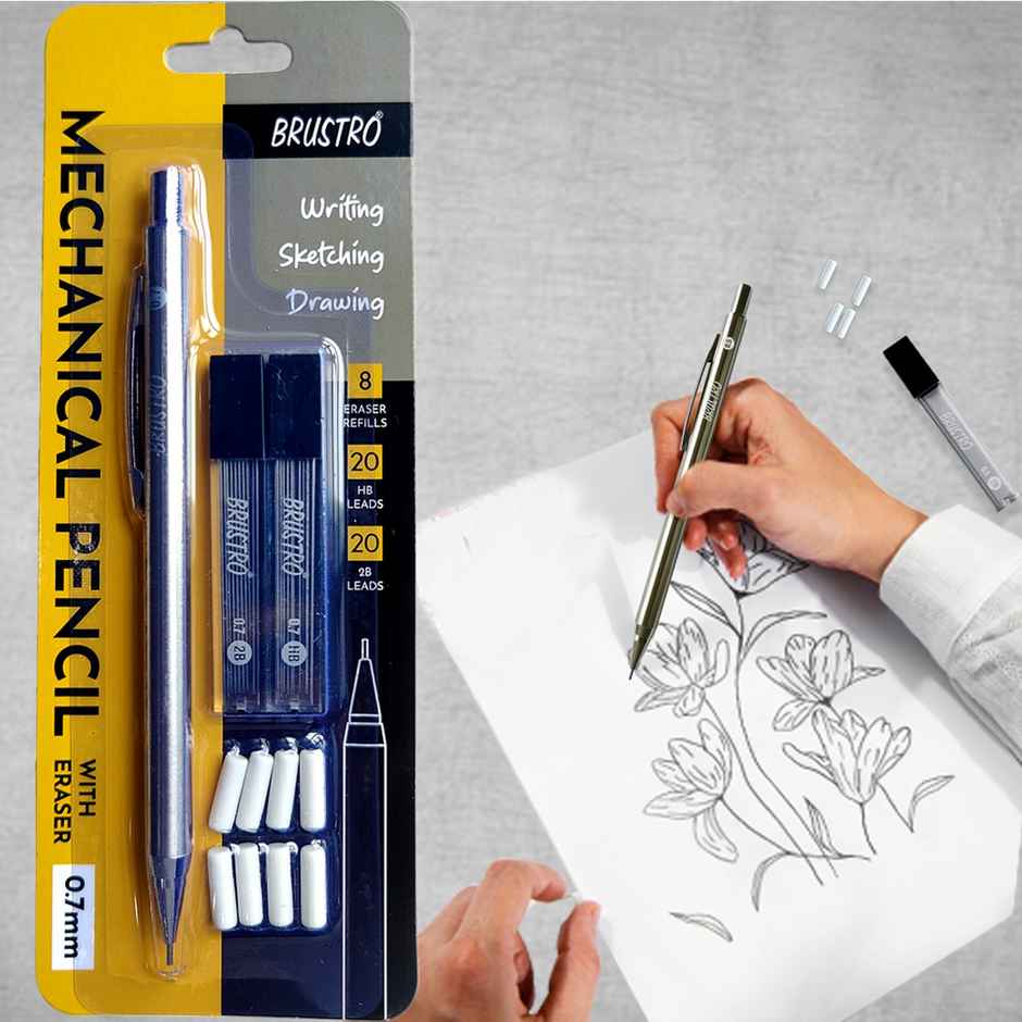 Brustro Mechanical Pencil With Eraser 0.7Mm