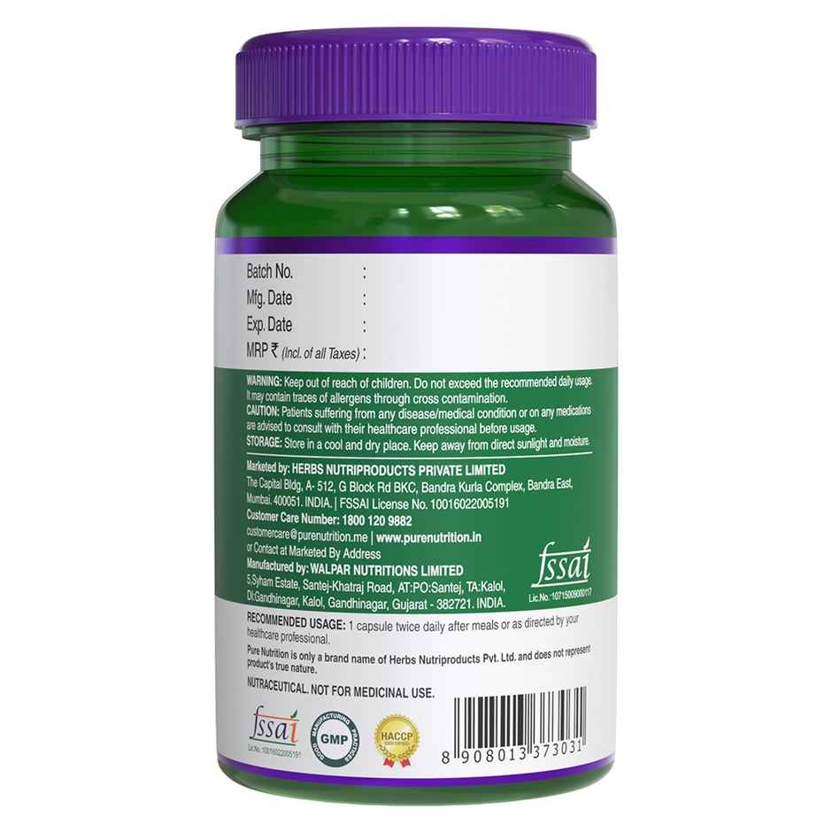 Pure Nutrition Progut 50 Billion CFU Probiotic & Prebiotic Supplement - 60 VEG Caps 14 Strains