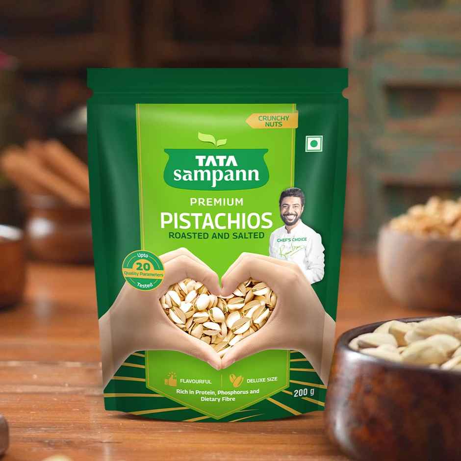Tata Sampann Authentic Iranian Pistachios Roasted & Salted