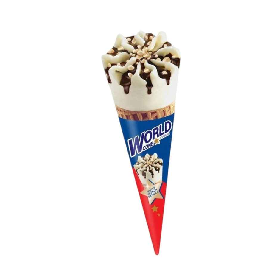 Havmor Nutty French Vanilla Ice Cream Cone Combo