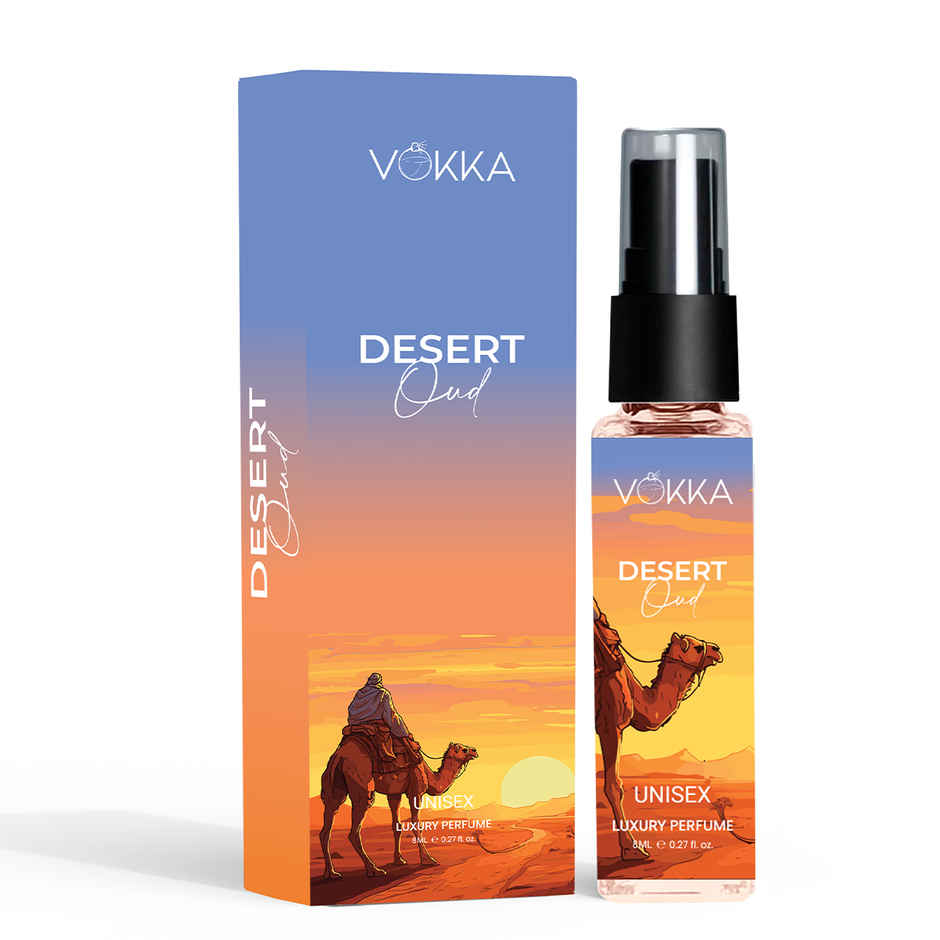 Vokka Pocket Perfume Desert Oud Unisex Luxury Spicy Agarwood Ambery