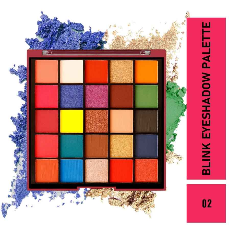 Mattlook Blink Eyeshadow Palette With Highly Pigmented Matte & Shimmer Colour Palette 02