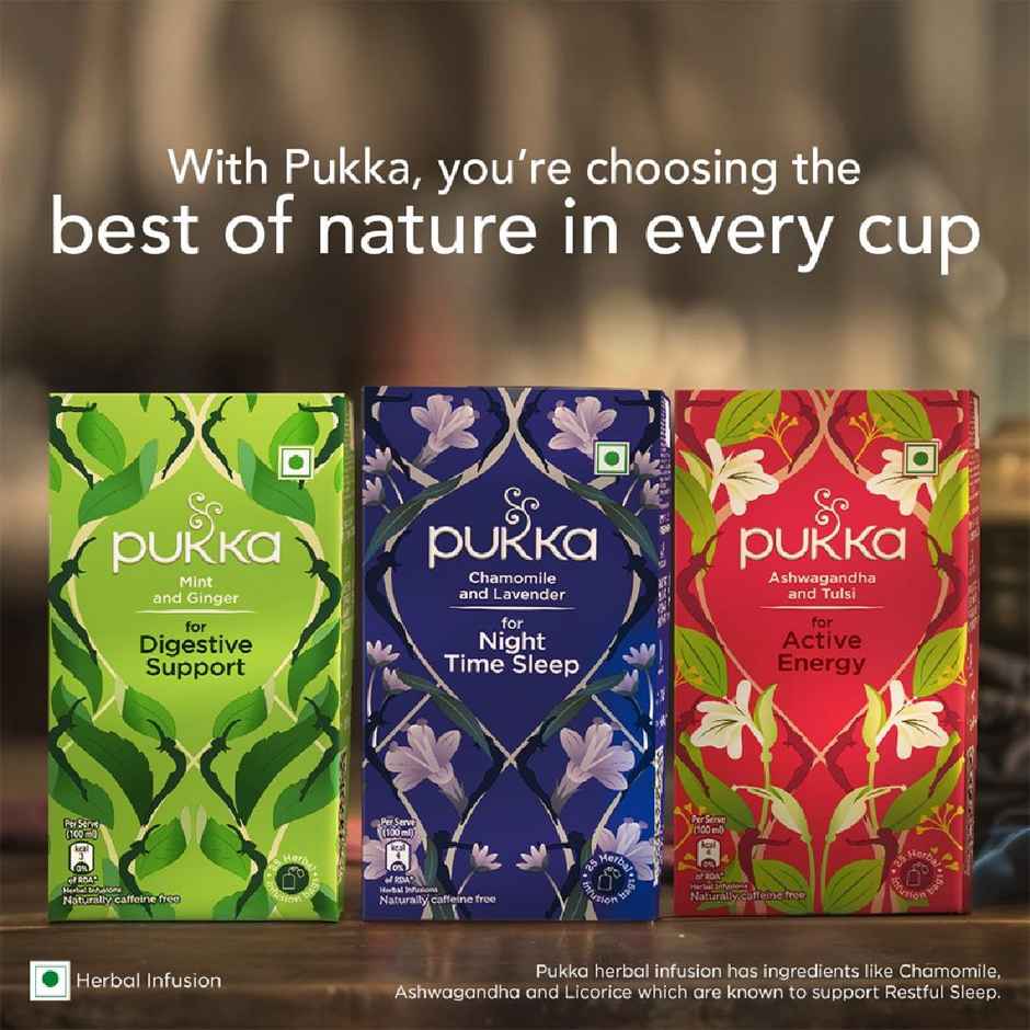 Pukka Chamomile and Lavender for Night Time Sleep I Herbal Infusions