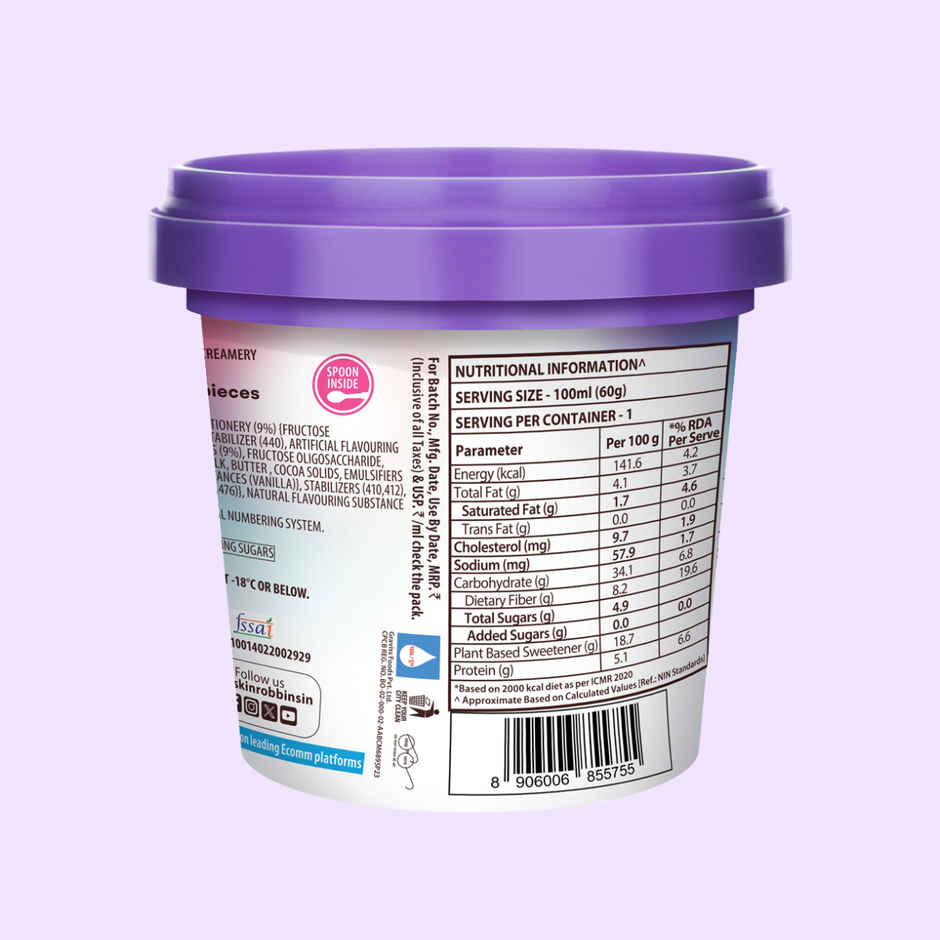 Baskin Robbins The Brooklyn Creamery Mississippi No Sugar Ice Cream Cup