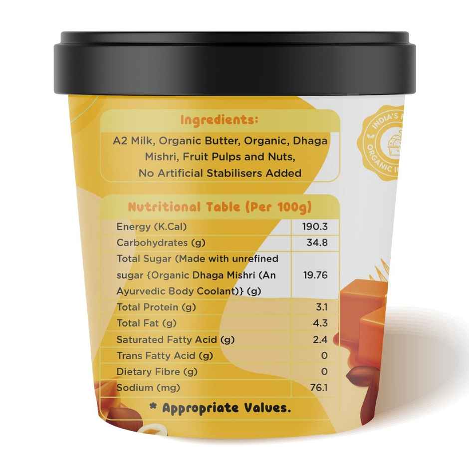 Iceberg Caramelnuts Organic Ice Cream Cup