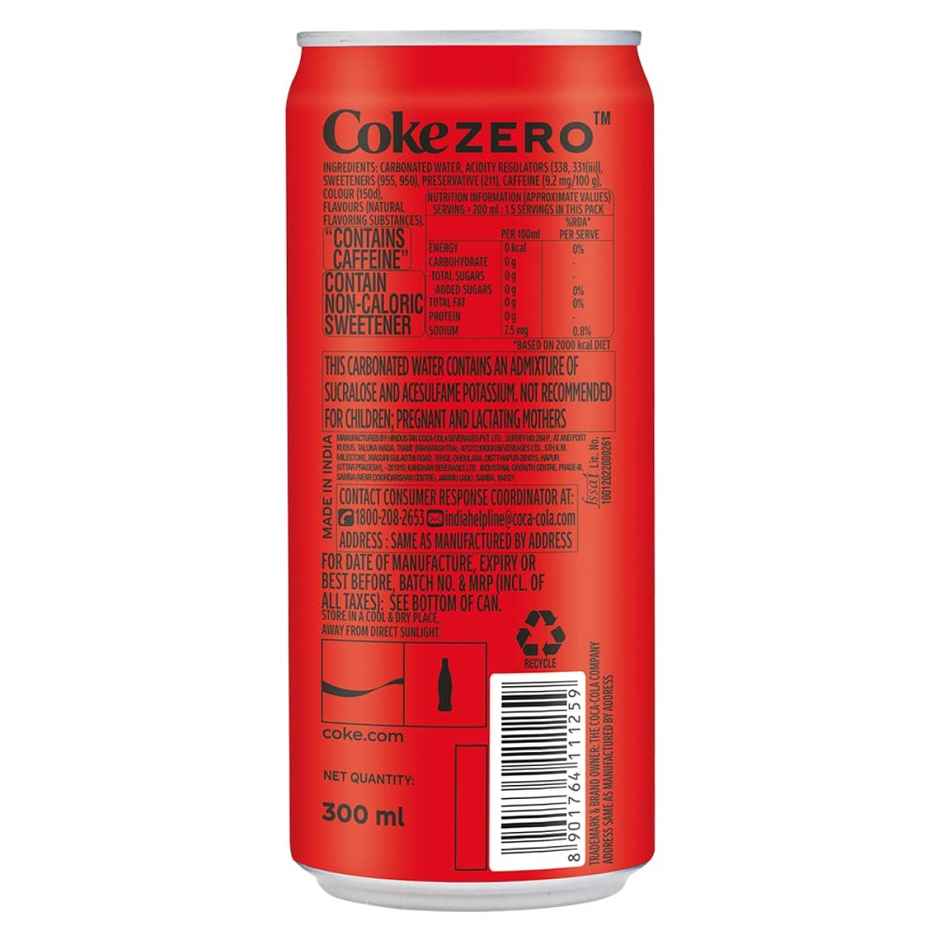 Coca-Cola Zero Sugar  Can| Cola Sparkling Soft Drink | The Coca-Cola Company