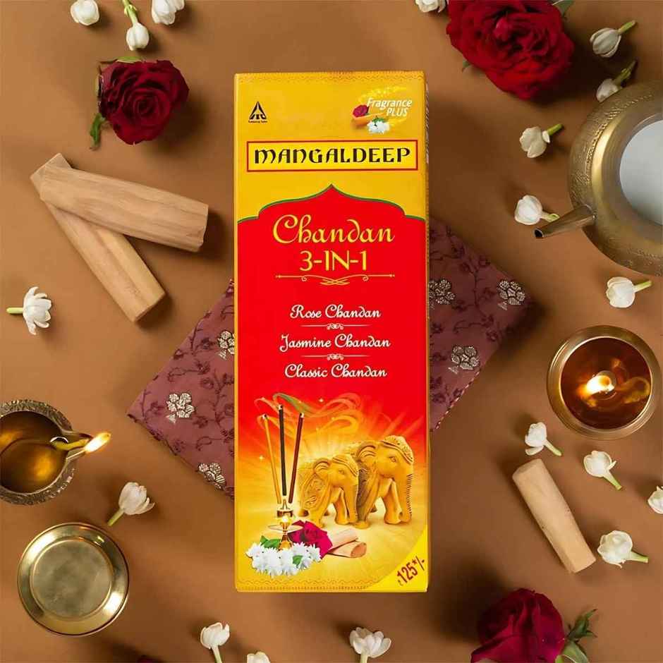 Chandan 3 In 1 Agarbatti | Mangaldeep