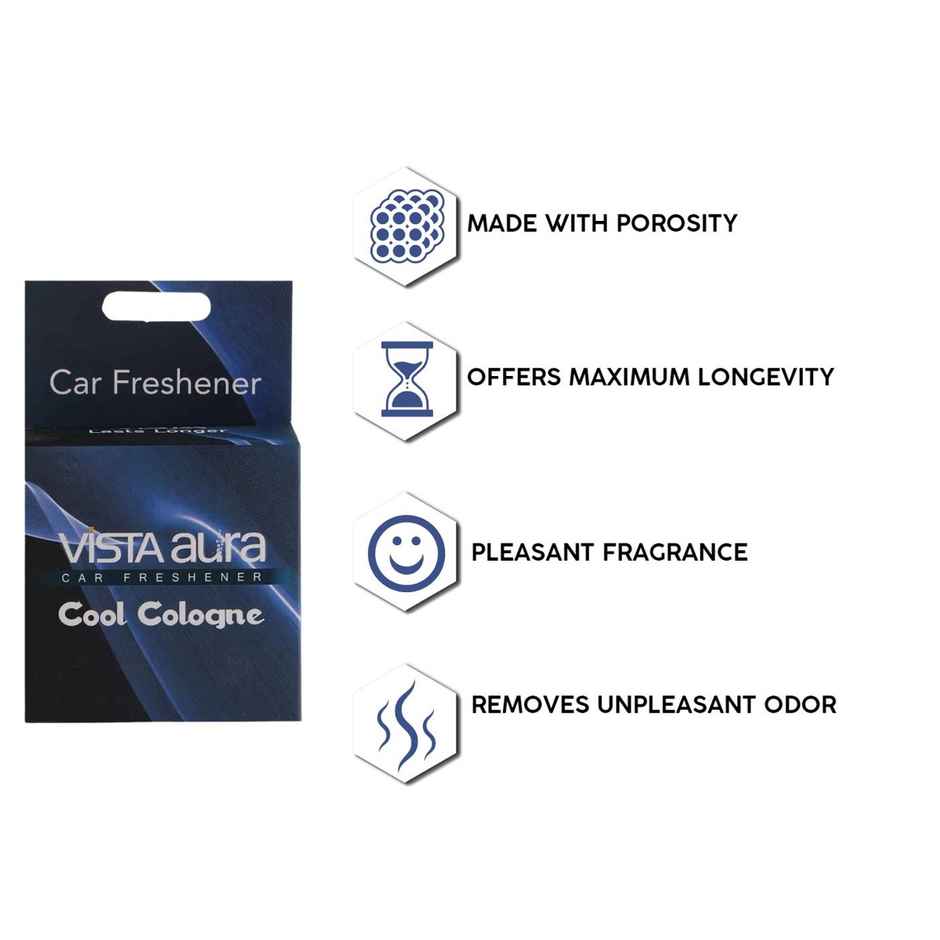 Vista Auto Care Aura Car Freshener- Cool Cologne