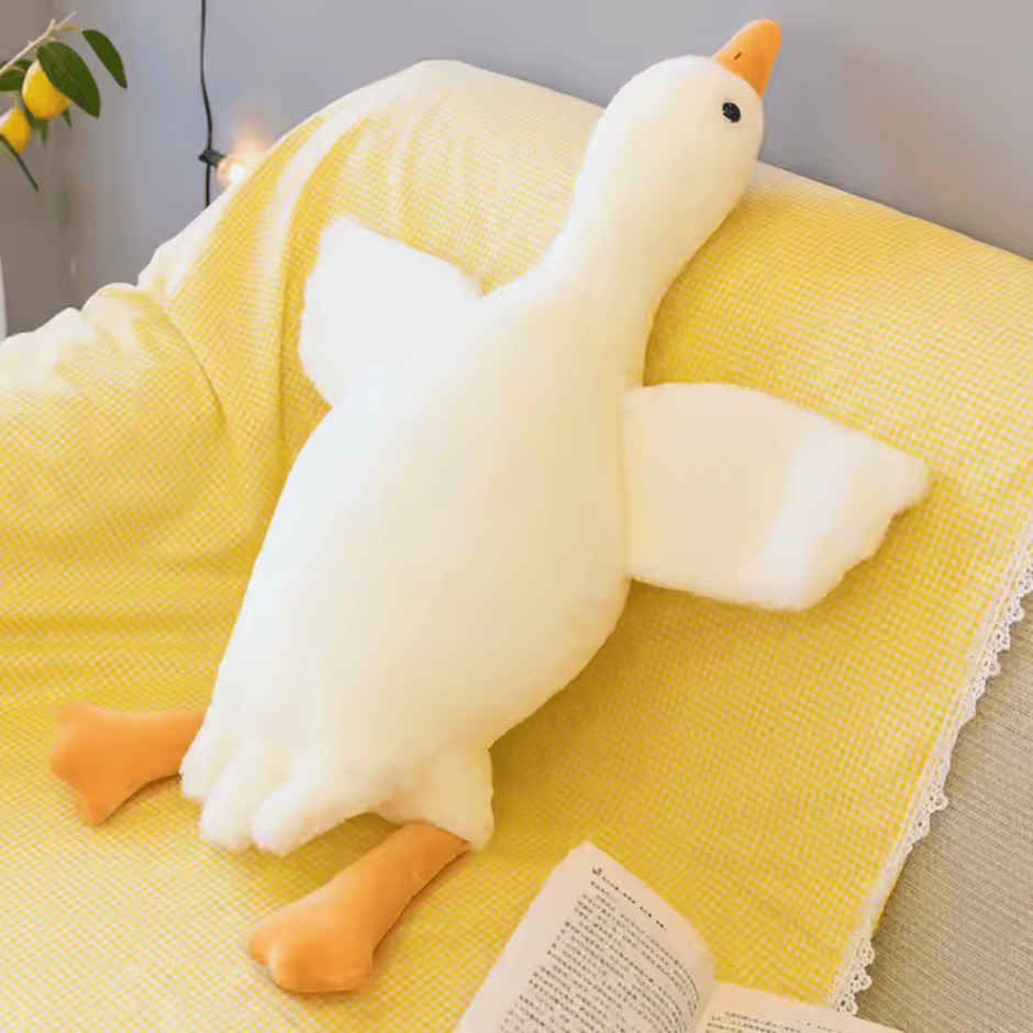 Toytales Duck Soft Toy | Plushie | Lying Duck Stuffed Animal | Toys For Kids