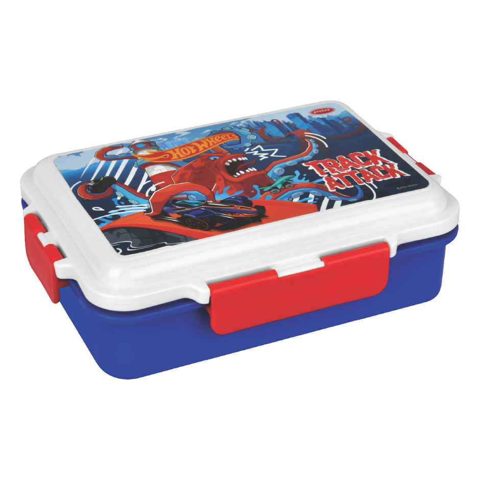 Hot Wheels Kwad Lock 950 Kids Lunch Box | Leak Proof , BPA Free | PRATAP