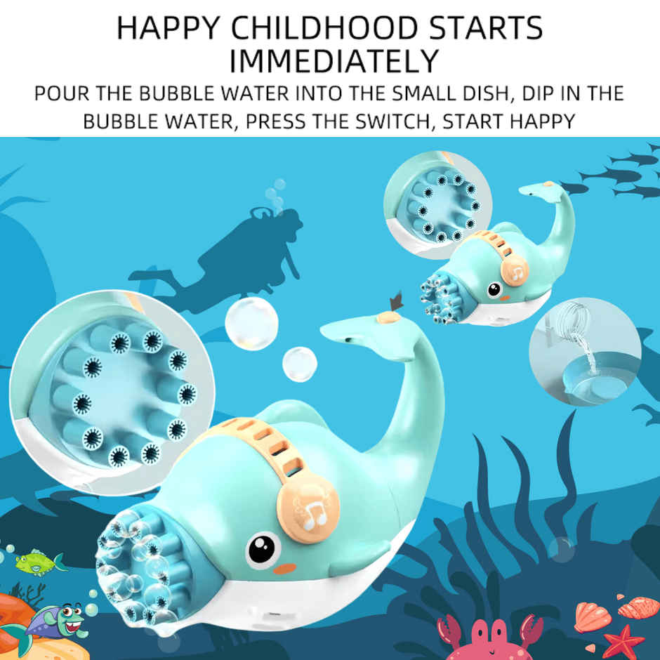 Toytales Fish Bubble Gun| Toy For Kids | Bubble Machine | Bubble Maker |Gift For Kids|Birthday Gift