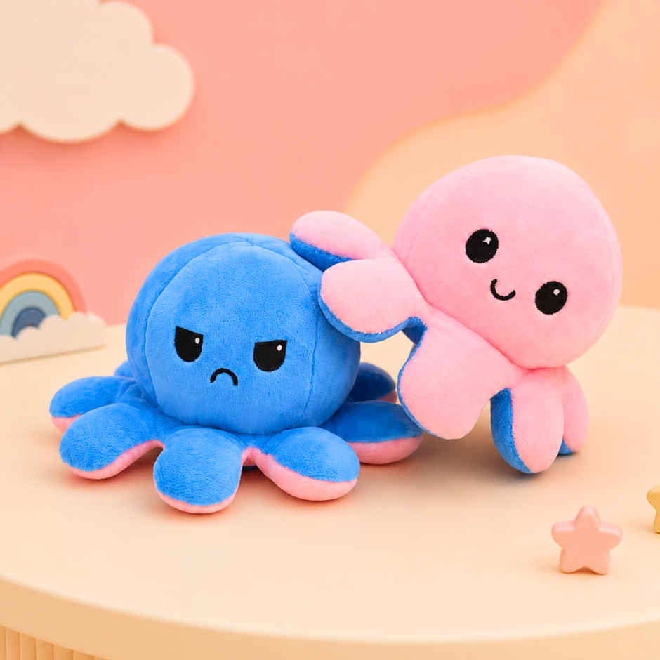 ToyTales REVERSIBLE Octopus Plush Toy | Cute Soft Toys | Cute Gift | Birthday Gift for Kids | Gift Baby | 25cm