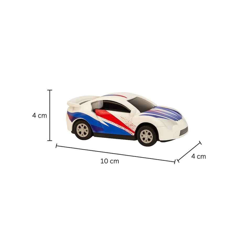 Hamleys Ralleyz Dash 2 Crash Pull Back & Go Action Car, White
