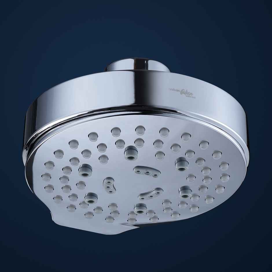 Hindware 6 Mode Overhead Shower without Arm, Rain, Mist, Massage & Combination Modes, Chrome Finish