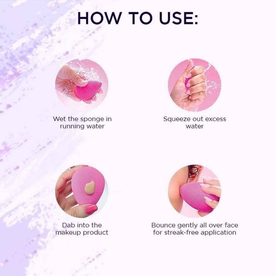 Bronson Professional Purple Beauty Blender Makeup Sponge