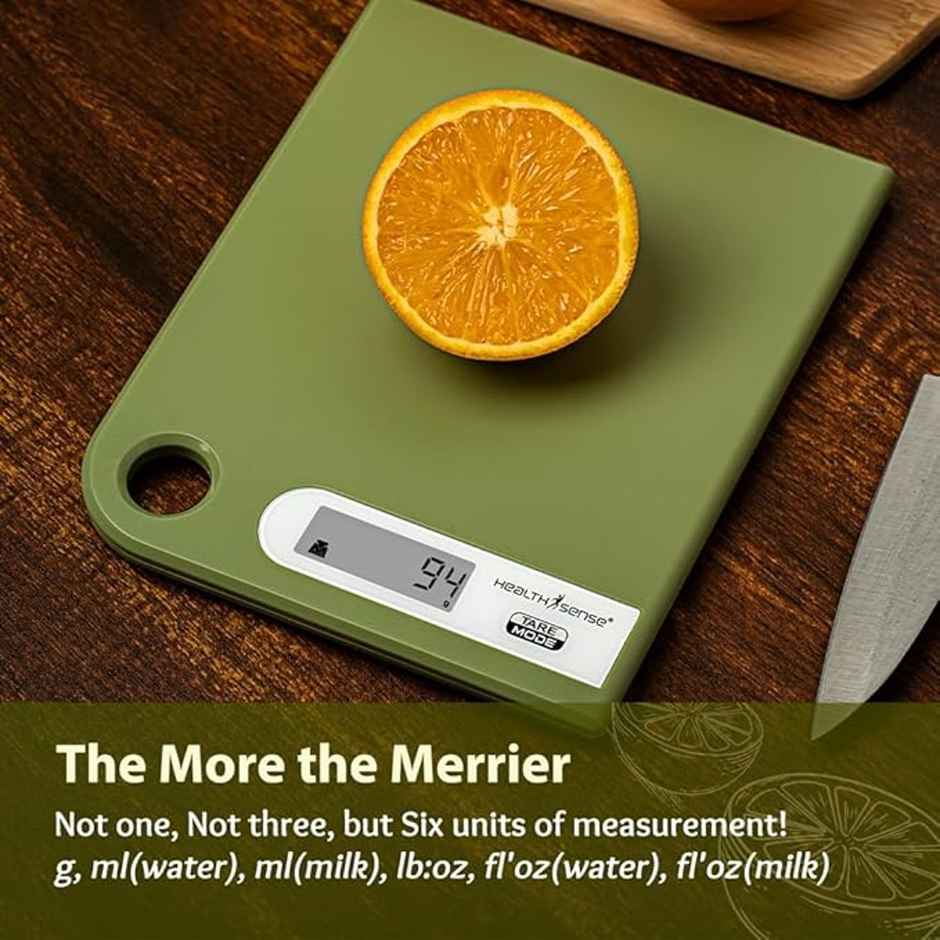 Healthsense Weight Machine For Kitchen,Food Weighing Scale, Chef Mate Ks30