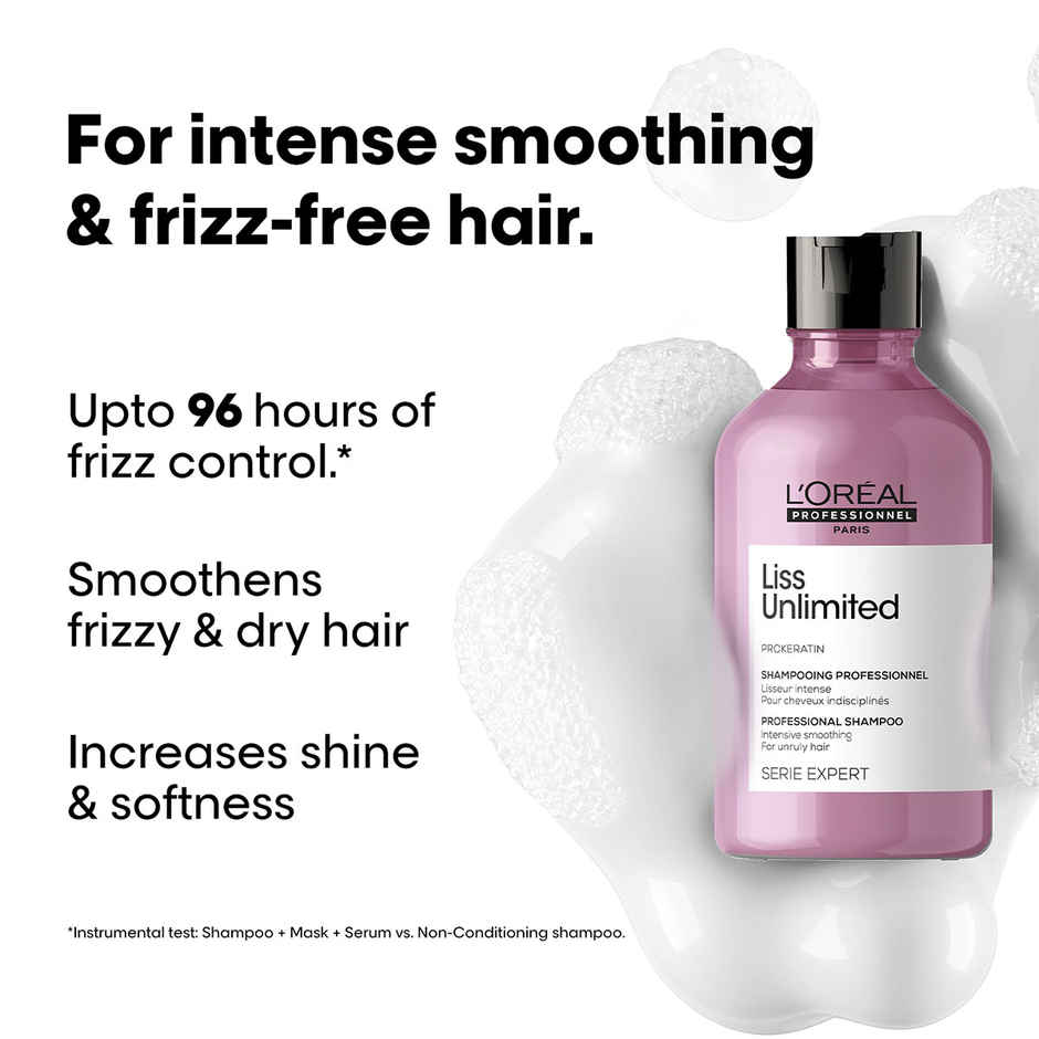 L'Oreal Professionnel Liss Unlimited Shampoo for Frizzy & Unruly Hair With Pro-Keratin