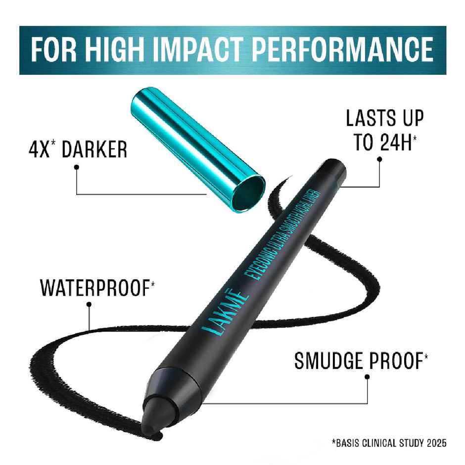 Lakme 9-5 Eyeconic Ultra Smooth Kohl Liner | Intense Black