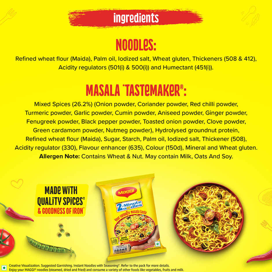 MAGGI 2-Minute Instant Noodles | Masala Noodles | Made With Quality Spices