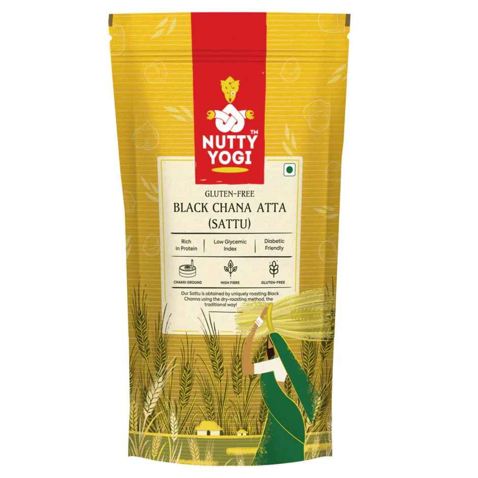 Nutty Yogi Black Chana Sattu Flour