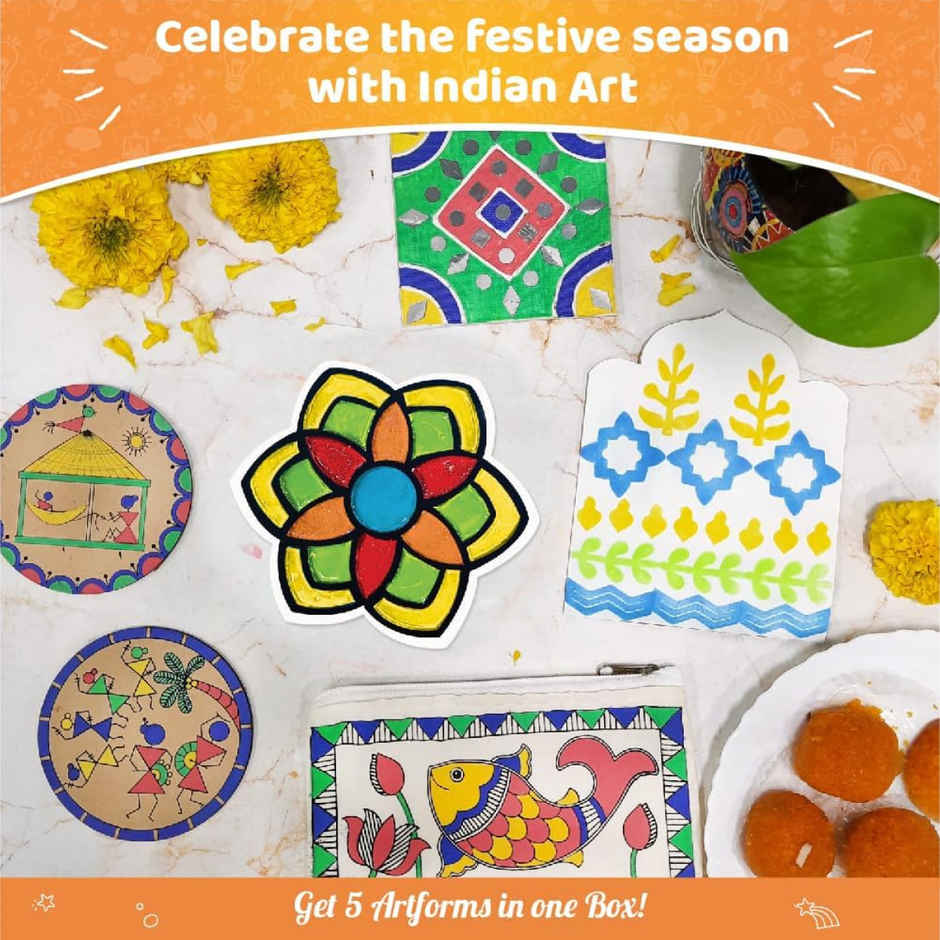 Imagimake Indian Art Forms - Art & Craft Kit | Creative Birthday Gifting Toys for kids (8+ Years)