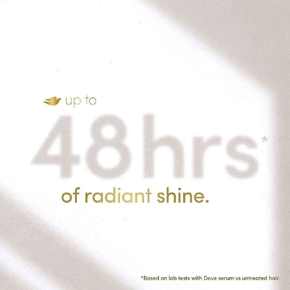 Dove  Radiant Shine + Uv Protect  Hair Serum For Dry & Frizzy Hair