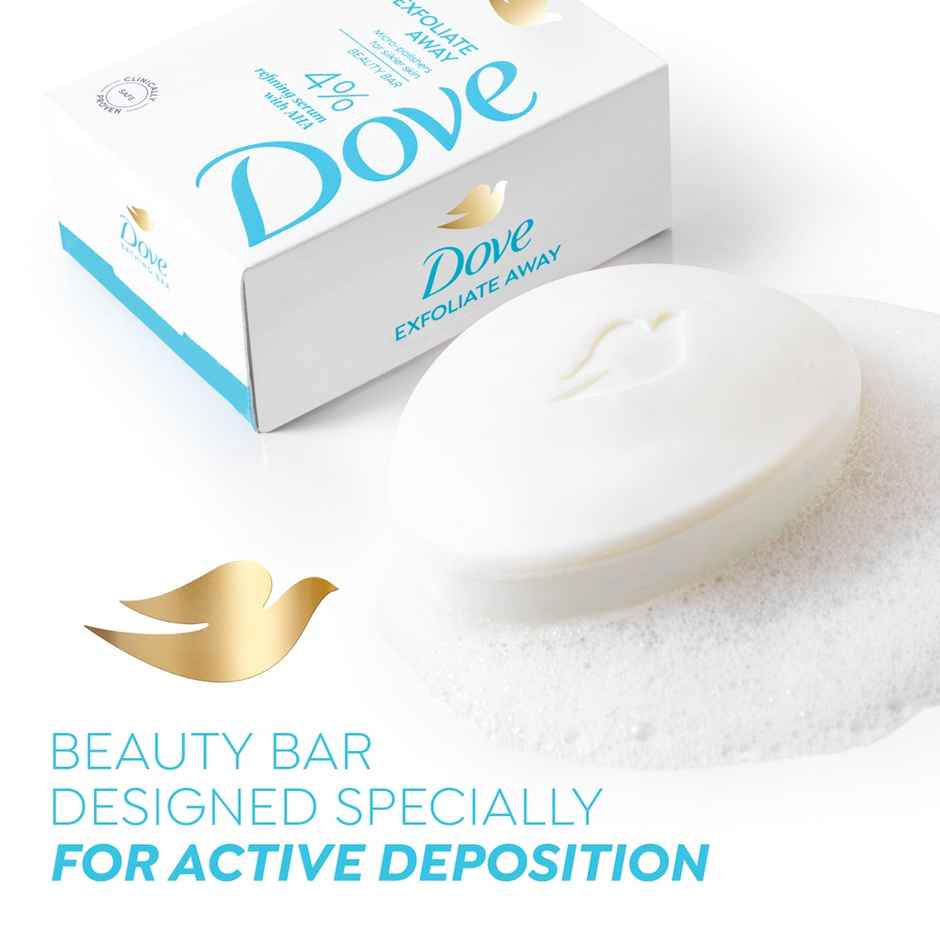 Dove 4% Refining Serum + AHA Exfoliate Away Serum Beauty Bar