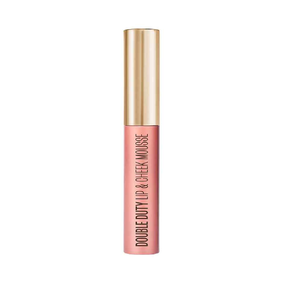 Lakme Double Duty Lip & Cheek Mousse Matte Lipstick & Soft Blush, Nude Cushion
