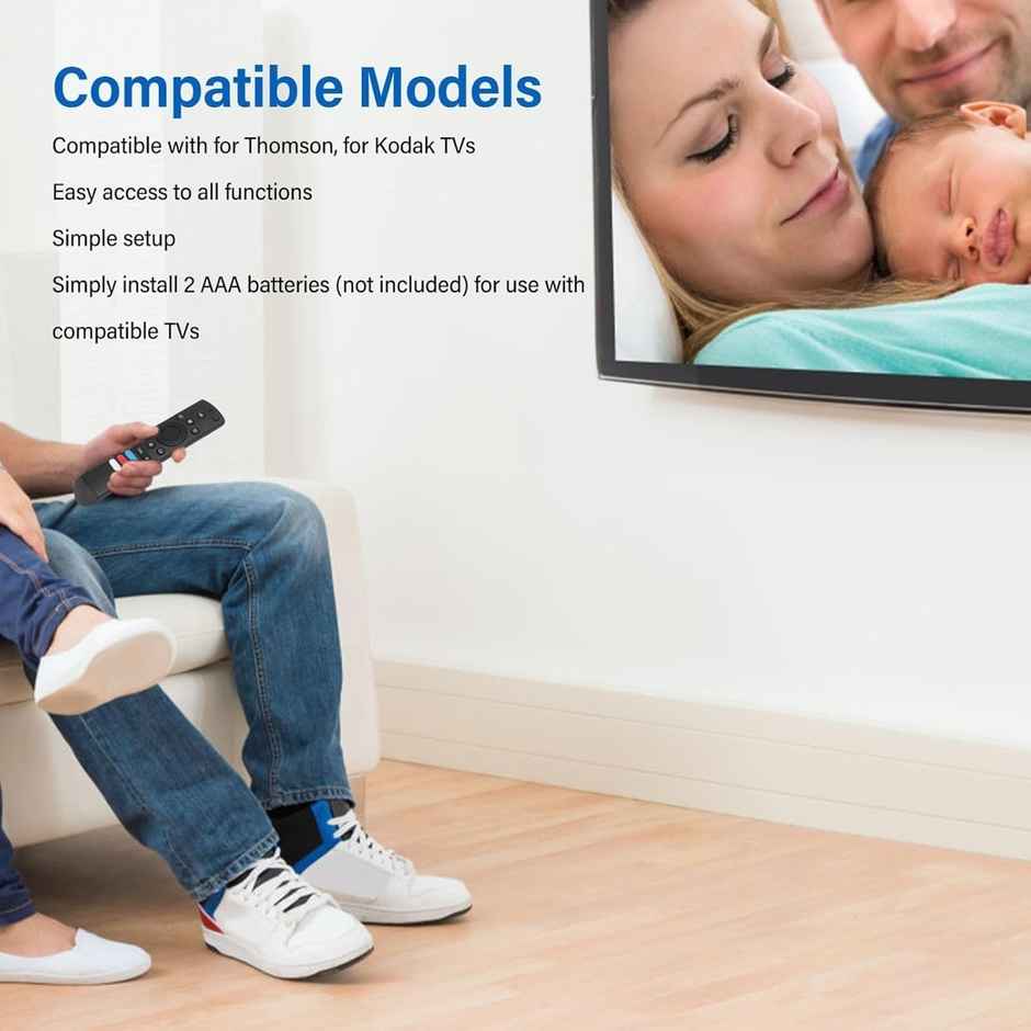 Ailkin Non-Voice Remote for Thomson Smart TVs| Durable Build| Easy Control| Black