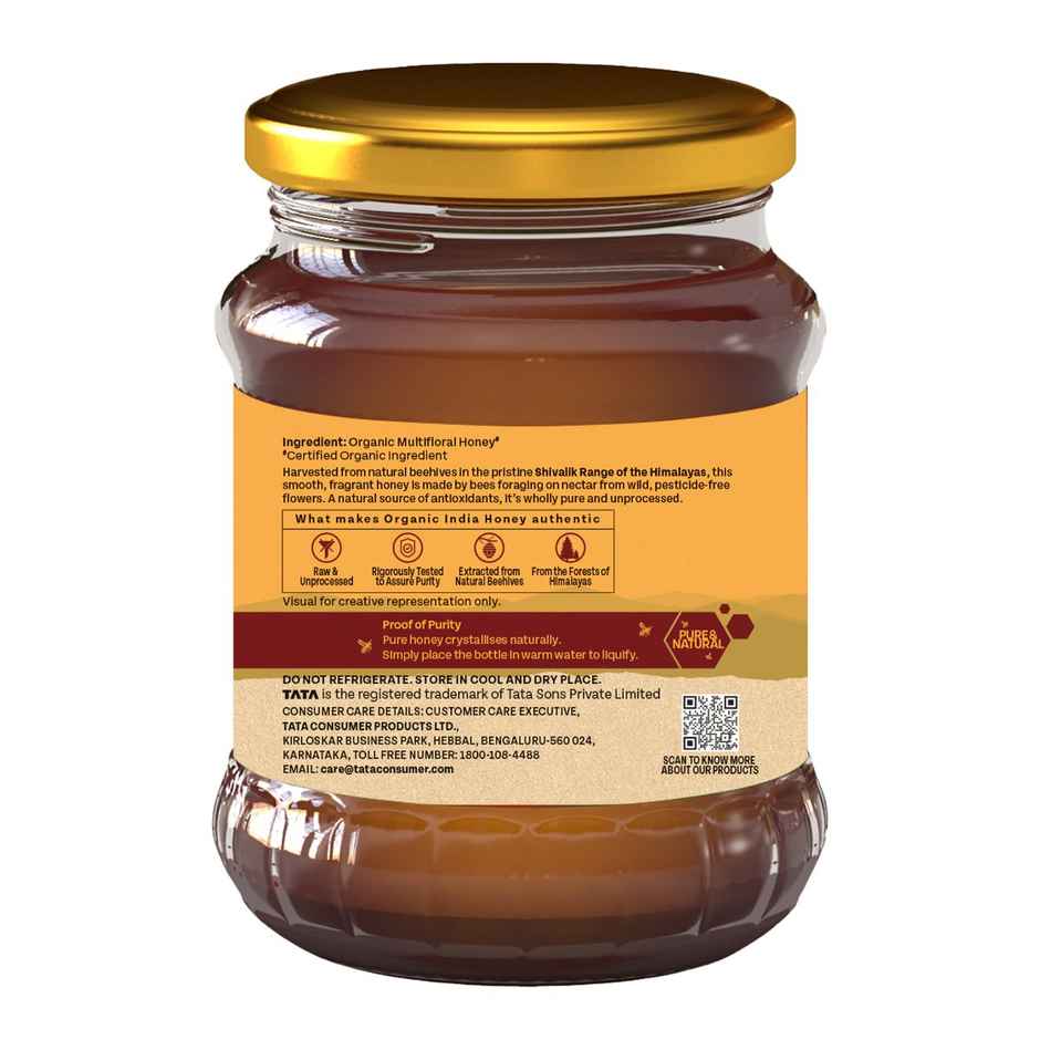 A TATA Product - Organic India, Himalayan Multi Floral Honey, Rich in Nutrients, Antioxidants