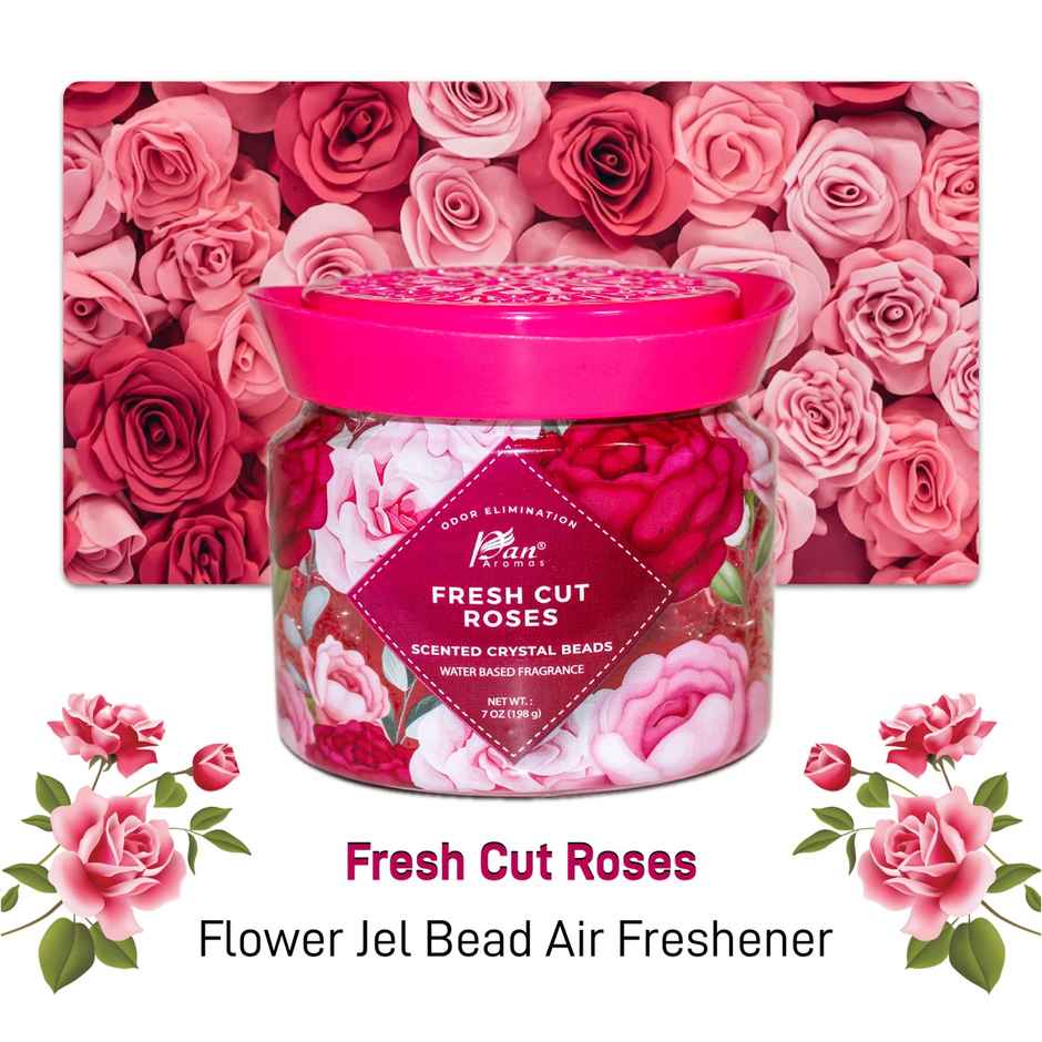 Pan Aromas Fresh Cut Roses Gel-Beads Air Freshener