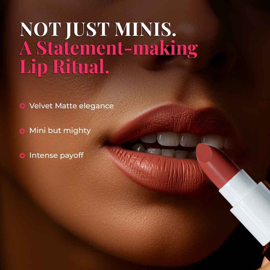 Just Herbs Ayurvedic Micro Mini Kit | Matte Lipsticks Long Lasting Travel Friendly