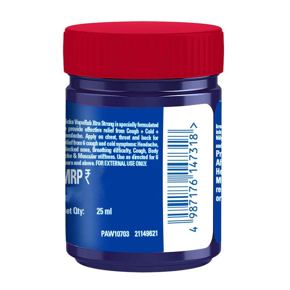 Vicks Vaporub Xtra Strong - Extra Strong Cold Relief Combo