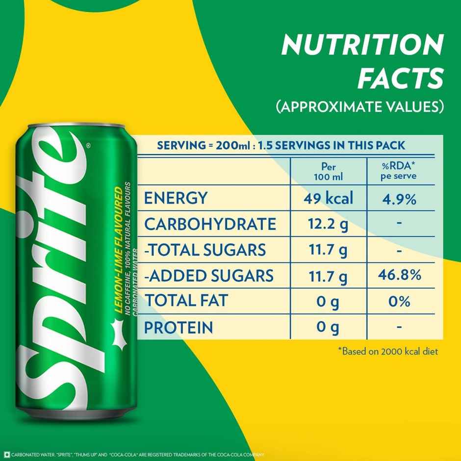Sprite | Lemon-Lime Sparkling Soft Drink Can | The Coca-Cola Company